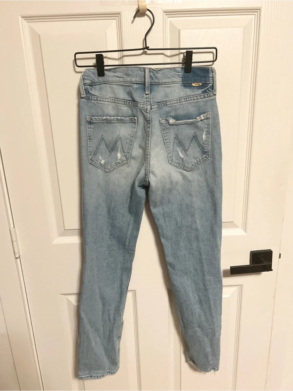 Mother Denim The Trickster Ankle Straight Leg Jean An Icy Confession Womens 27